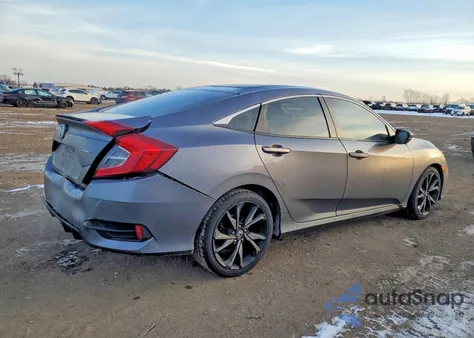 2019 Honda Civic Sport z USA, uszkodzony, nr VIN 19XFC2F80KE002271
